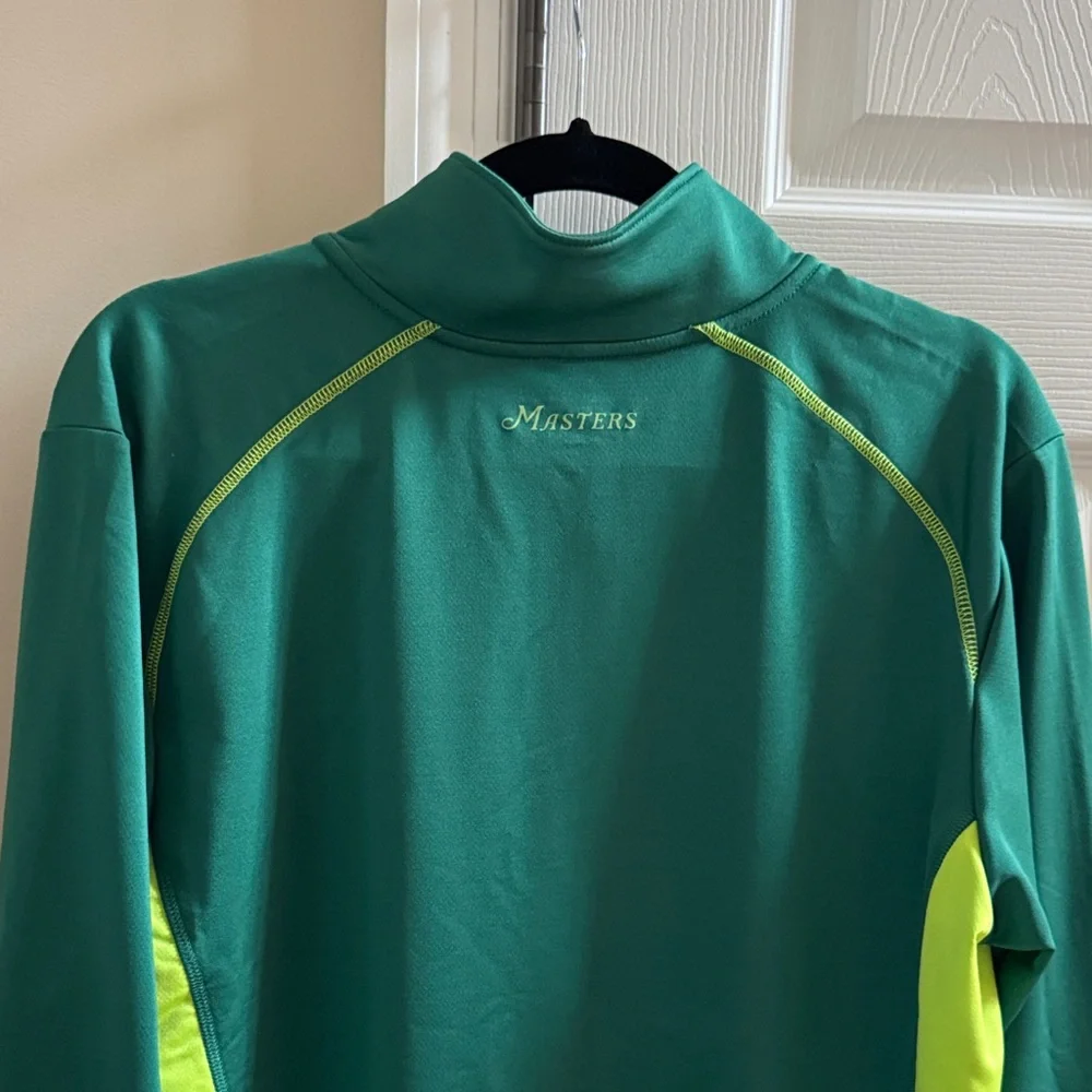 Masters Green and Yellow 1/4 Zip Tech Pullover - Picture 5 of 7